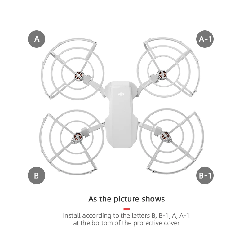 

Fully Enclosed Propeller Protector for DJI Mini 2 Drone Propeller Blade Holder Fixer Anti-Collision Protective Ring