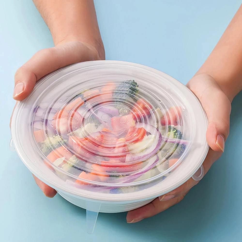 

18PCS Food Silicone Cover Cap Universal Silicone Lids For Cookware Bowl Reusable Stretch Lids Kitchen Accessories
