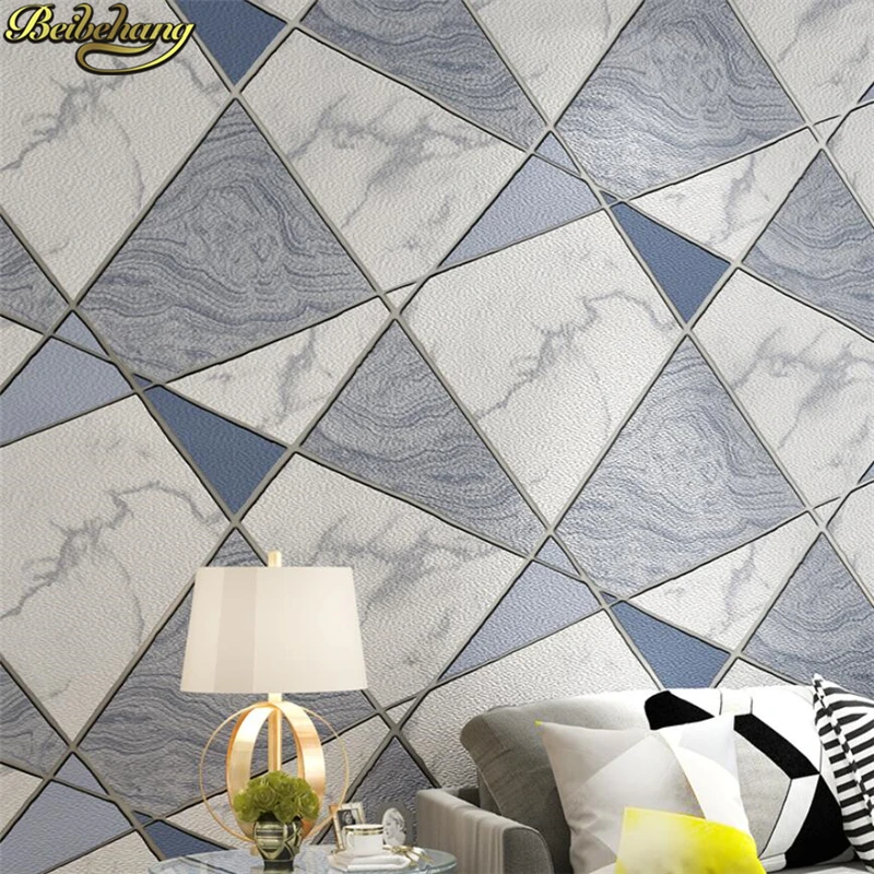 3D обои для стен нестандартной геометрической формы в рулонах спальни гостиной