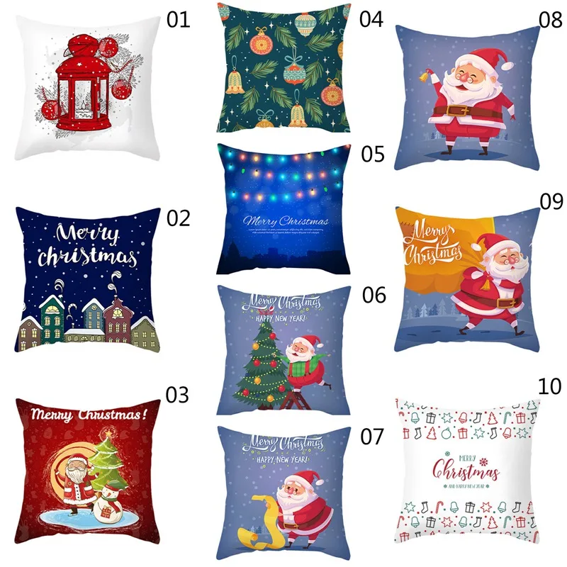 

Рождественская наволочка, красная наволочка, наволочки для диванной подушки, чехлы для сиденья автомобиля, домашний декор, наволочка, Рожде...