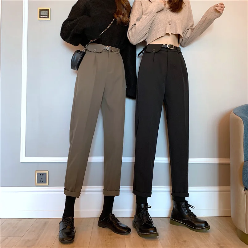 

BeeHouse calça pantalon femme womens pans de trousers kobieta spodnie woman high waist pants moda mujer 2020 calca trousers