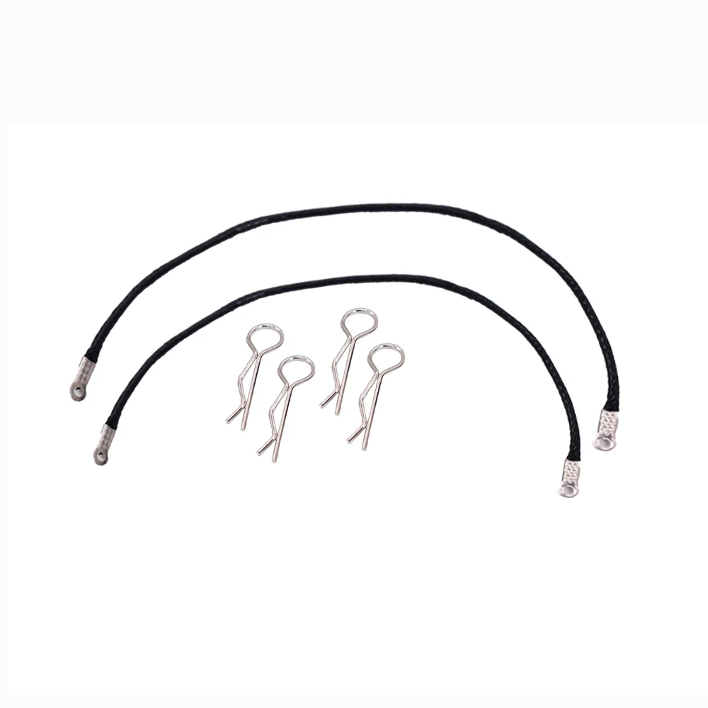 2 шт. черный корпус R зажимы Pin веревка буксировочный крюк для 1/10 RC Гусеничный