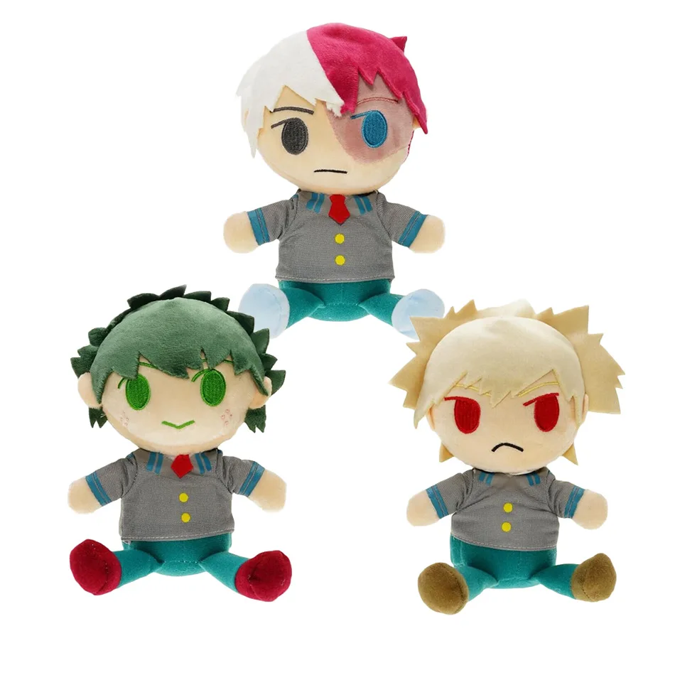 15 см аниме My Hero Academy izku Midoriya Katsuki Bakugou Shouto Todoroki плюшевые подвесные игрушки мягкие куклы подарок