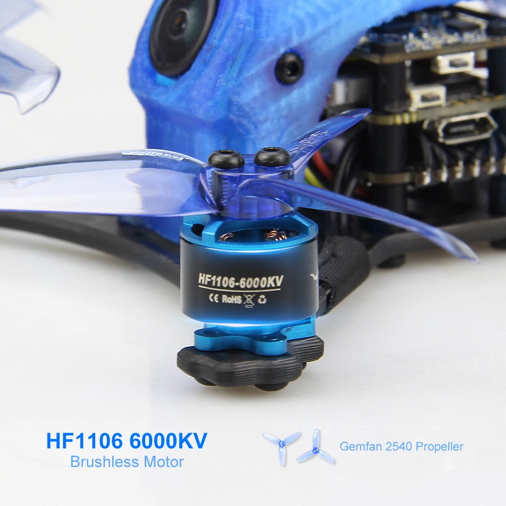 HGLRC Parrot120 Pro PNP 2,5 дюймов зубочистка FPV гоночный Дрон с 6000кв бесщеточный двигатель FD13A 4 в 1 ESC Micro VTX Stack