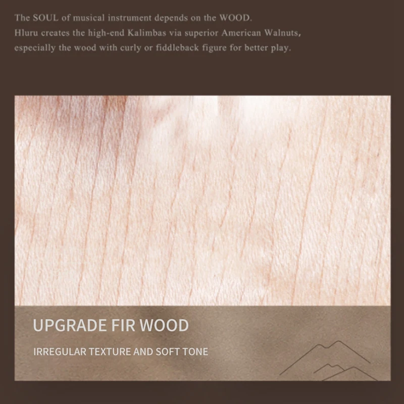 

Hluru D Portable Exercise Kalimba Beginner Mini Finger Thumb Piano Musical Instrument 8 Keys Notes Tone Xylophone Maple