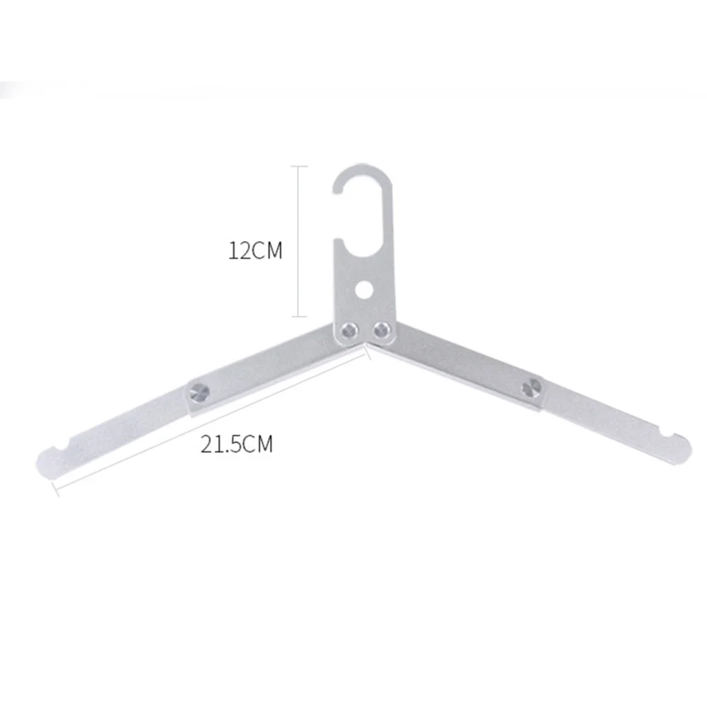 

2pcs Foldable Folding Clothes Hangers Creative Clothes Drying Rack Travel Accessories for Outdoor Travel and Business Trip Black