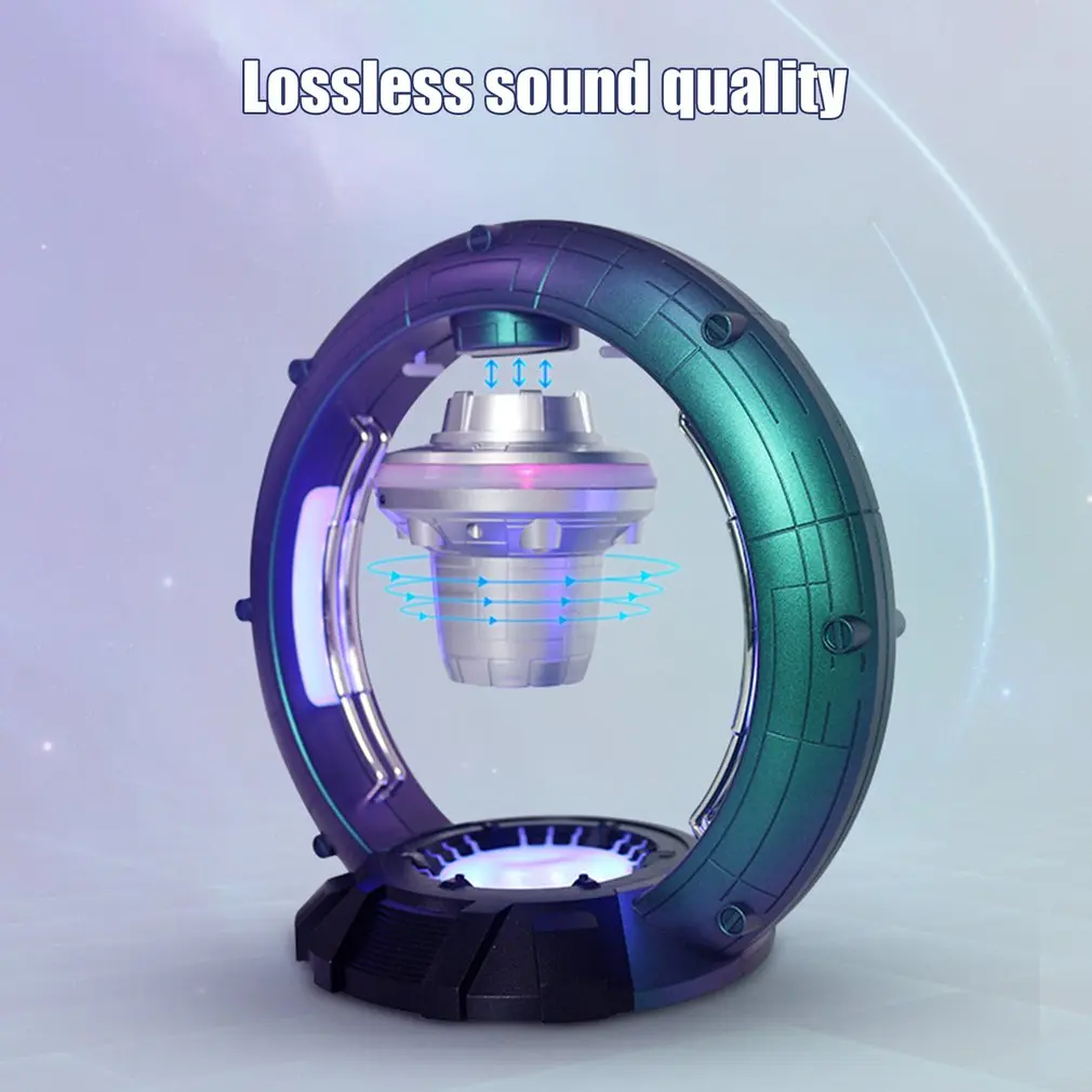 

Magnetic Levitation Ornaments Speaker Wireless Speaker Star Floating Bass Speaker Color Changing Night Light Boy's Birthday Gift