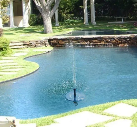 Плавающий насос на солнечной батарее фонтан для птиц домашний бассейн украшение