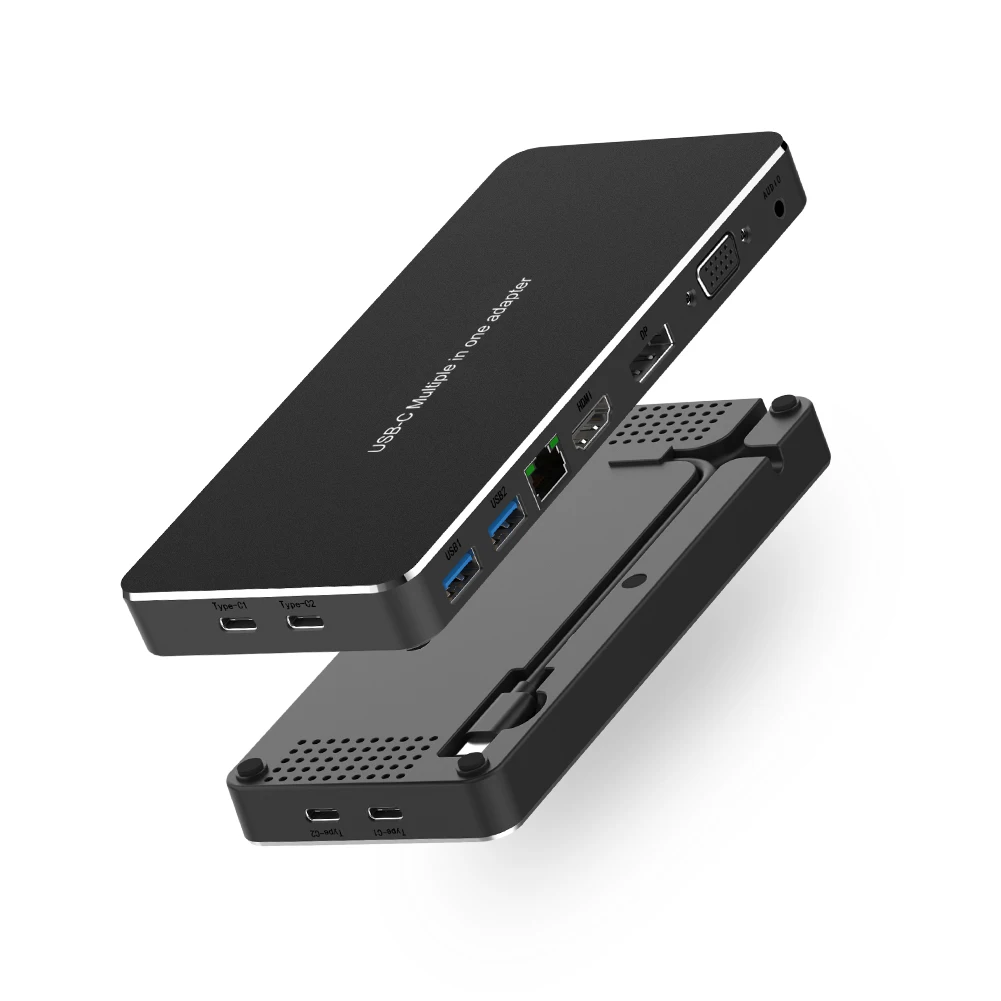 9 в 1 USB C концентратор тип-c для аудио VGA DP HDMI RJ45 Vision USB3.0 9 в 1 удлинитель концентратор конвертер док-станция для Macbook S8 Dex