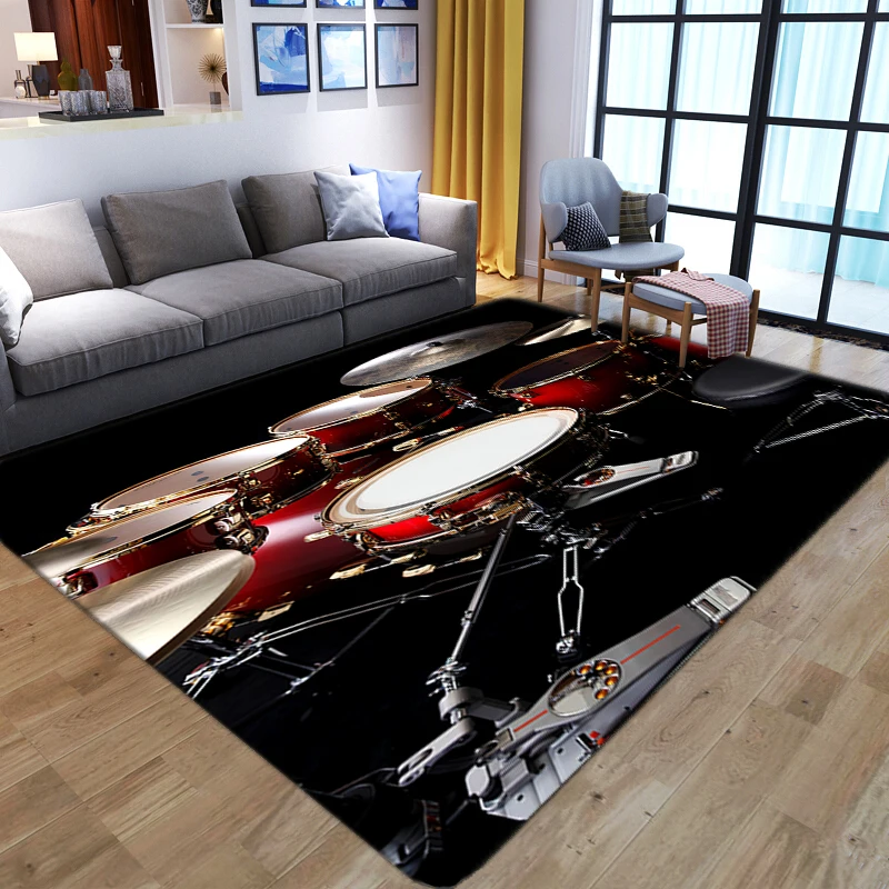 

Новые роскошные ковры для гостиной, детской комнаты, кровати, мягкий фланелевый напольный коврик, полка, барабан, принт, окно, прикроватный д...