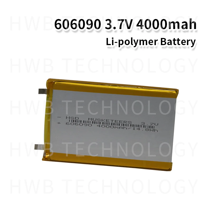 2 шт. 3000 мАч 606090 3 7 В литий-полимерный lipo аккумулятор литий-ионный для электронной
