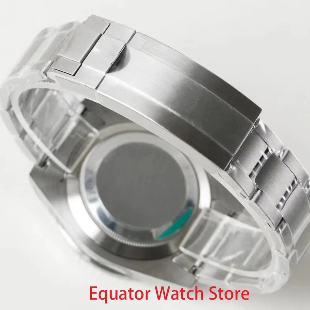 

Men's Automatic Watches Sapphire Crystal Stainless Steel Ceramic Bezel Waterproof Men Mechanical Wristwatch 40mm Green Clock