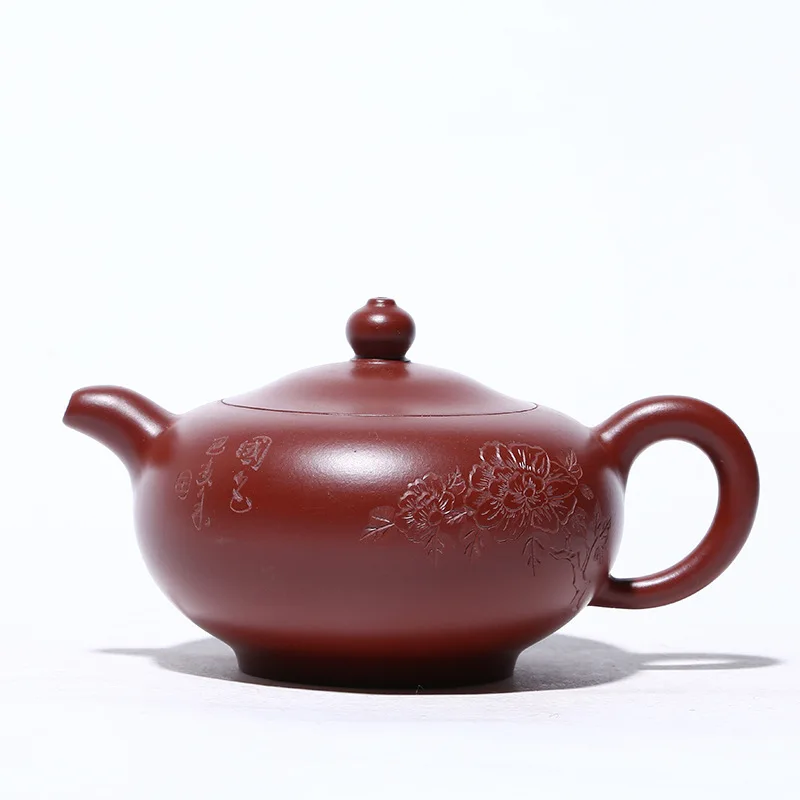 

Yixing raw ore purple clay teapot Dahongpao lotus fragrant jade hat teapot
