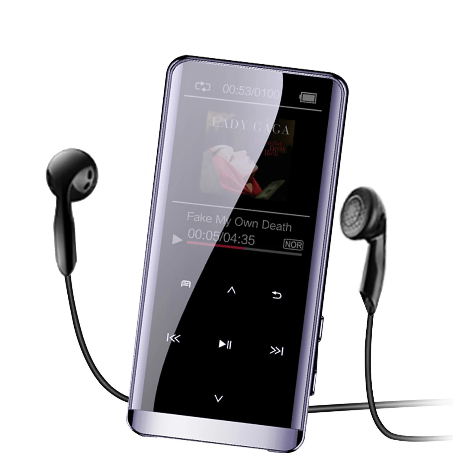 Новый MP3 плеер с Bluetooth Hi Fi металлический портативный музыкальный Полноразмерным