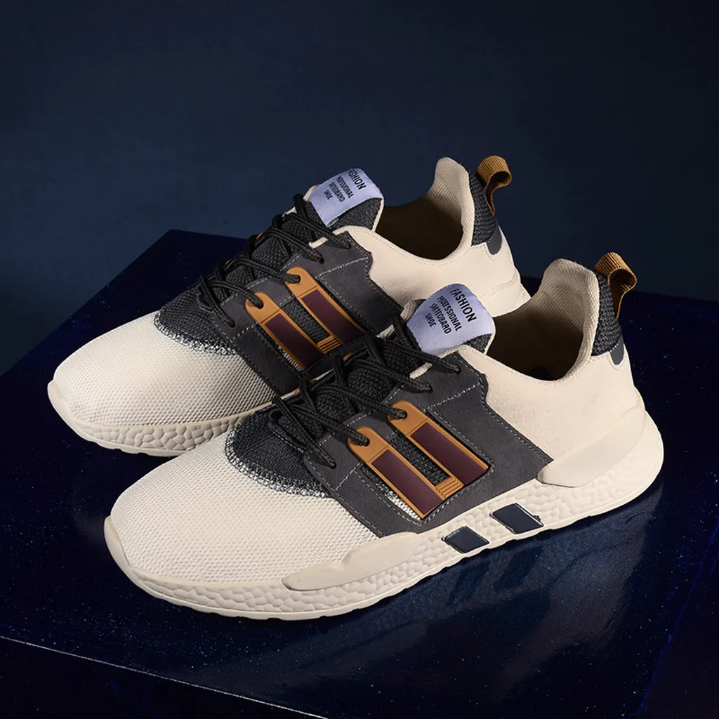 Популярные мужские Кроссовки для бега на весну и осень модная мужская сетчатая