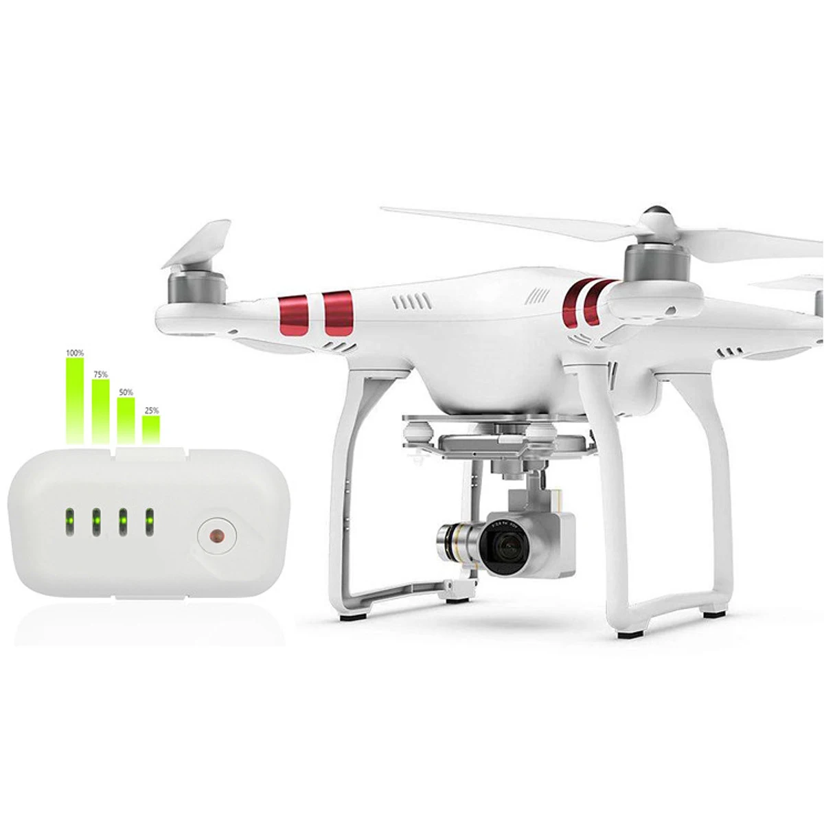 Аккумулятор большой емкости Vision + 66.6Wh 10C для дрона DJI Phantom 2/3 11 1 В 4480 мА · ч 5200 |