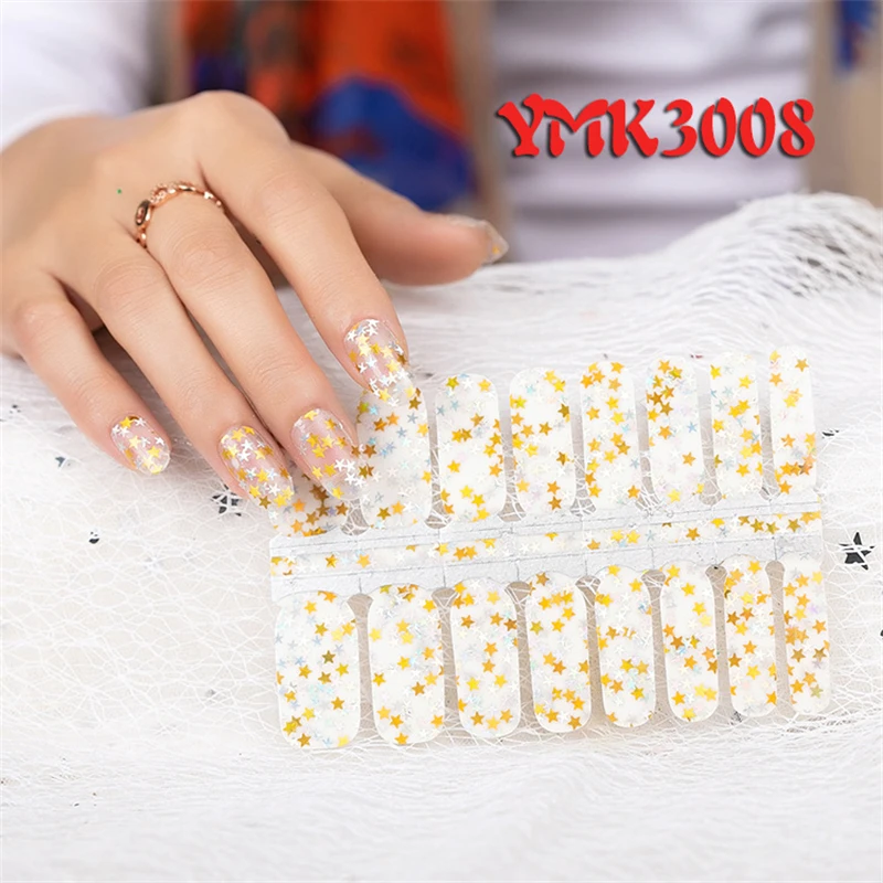 

Full Coverage Nail Art Sequin Stickers Aluminum Foil Vacuum Packaging Designer Design Self-Adhesive Nail Art Stickers