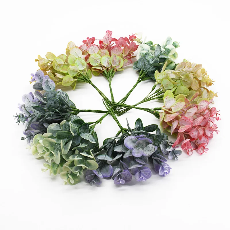 

6 Pieces Artificial Plants Wedding Decoration Home Decoration Accessories Christmas Candy Box Flowers Arrangement Bonsai Flowers