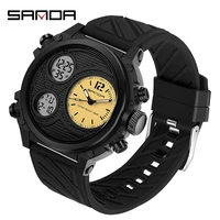 mens watch military water resistant sanda sport watch army led digital wrist stopwatches for male relogio masculino watches