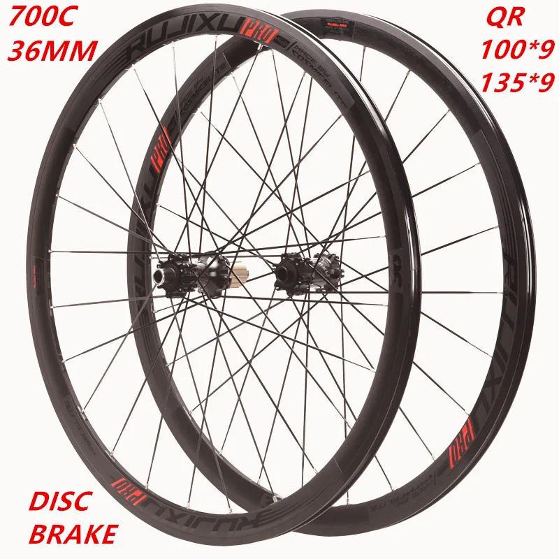 Rujixupro Komponen Roda Sepeda сплав 700c 36 мм кеиктейль сочетание колесными дисками от сети Melistas