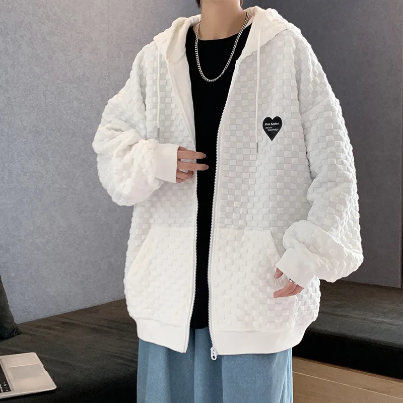 

Новинка Осень-зима 2021 Мужская трендовая однотонная куртка Молодежная Корейская куртка модная свободная Мужская куртка в гонконгском стиле