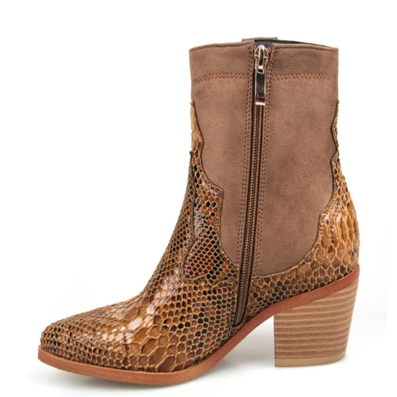 Осенние женские модные ботильоны из лакированной кожи с острым носком обувь на