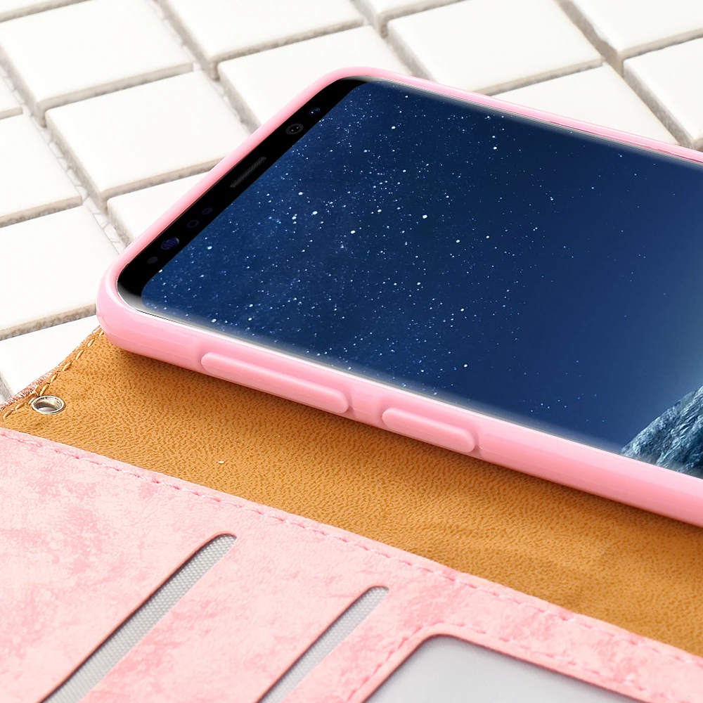 LAPOPNUT роскошные стразы чехлы для телефонов samsung Galaxy S9 Plus S10 S10e S8 S7 Note10 5G Edge кожаный бумажник откидной Чехол с подставкой