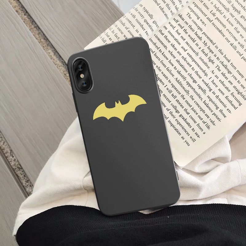 Чехол для телефона с изображением героев мультфильма «Бэтмен» для iPhone XS MAX 11Pro XR X 7 8 6s Plus Super Hero, мягкая Матовая силиконовая задняя крышка, тонкий Чехол