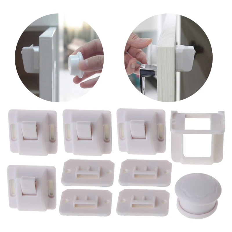 4Pcs Children netic Invisible Lock Baby Kids Cupboard Drawer Safe | Мать и ребенок