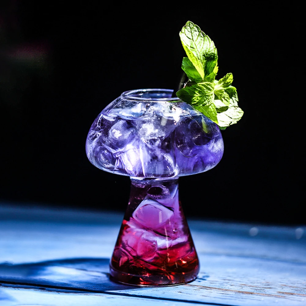 Mushroom Cocktail Glass Molecular Gastronomy Bar Rectification Bartender Special Beer Wine Glasses Goblet Cooler Cup | Дом и сад