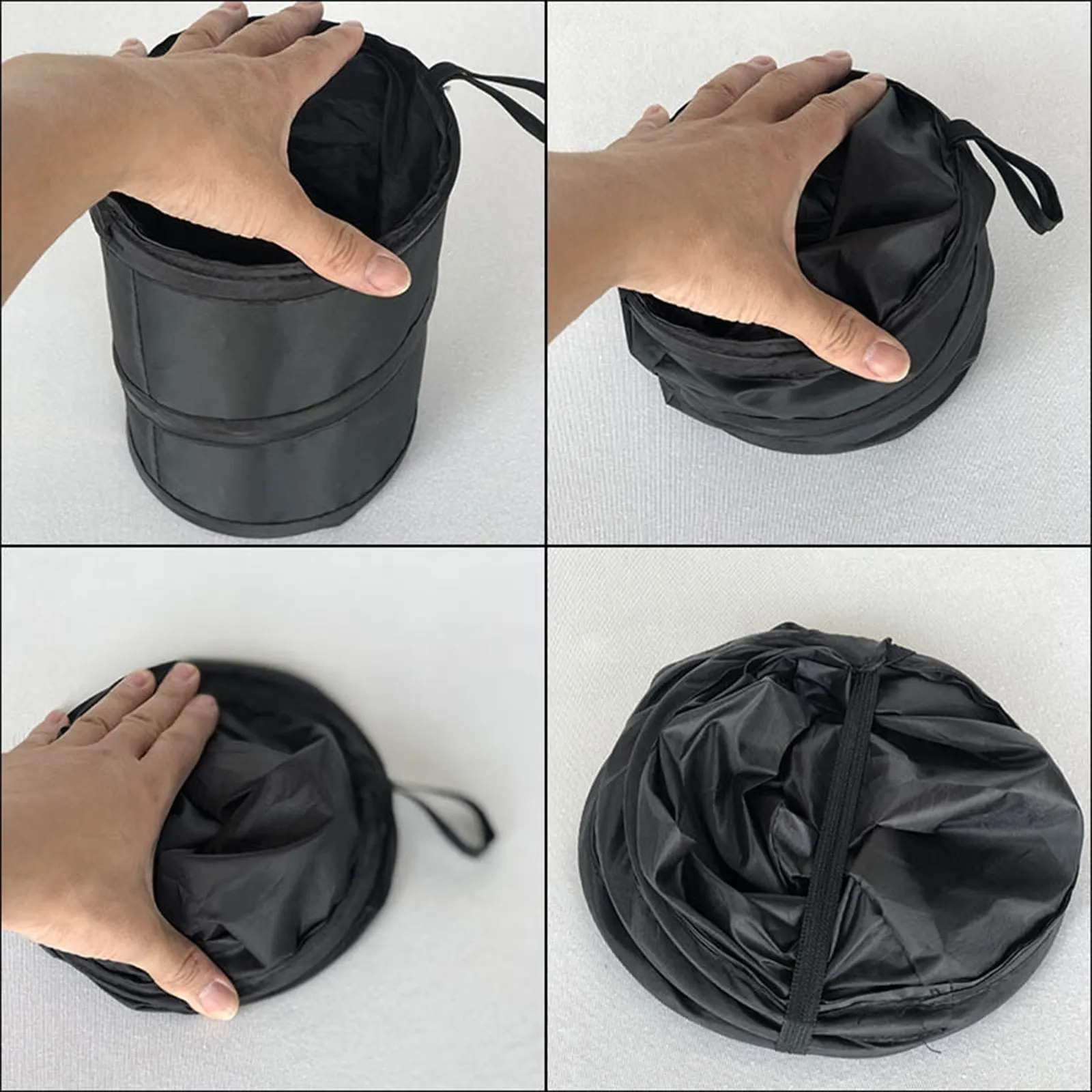 

Car Trash Can Portable Garbage Bin Foldable Waterproof Bag Waste Basket Car Seat Back Garbage Bag Organizer