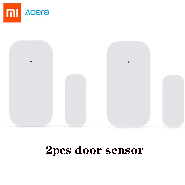 2pcs door sensor Xiao mi Aqara датчик человеческого тела умный датчик движения тела беспроводной Zigbee Соединительный держатель светильник шлюз mi home - Цвет: 2pcs door sensor