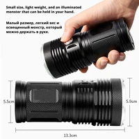 aluminum alloy super bright ip5 waterproof flashlight 3 files 20w 2000 lumen t6 618led powered by 18650 battery with hand rope