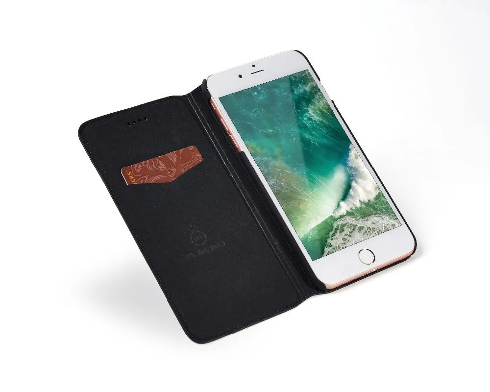 Musubo Роскошный кожаный чехол для телефона для iphone Xs Max X 7 Plus 6 6s ультра тонкий чехол s с отделением для карт флип для iphone 11 8 Plus