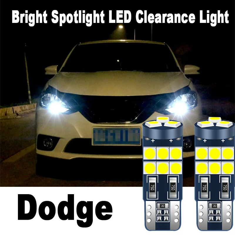 2 шт. T10 светодиодный свет лампы W5W 2825 168 Canbus LED лампа для автомобиля Dodge Ram 1500 Challenger