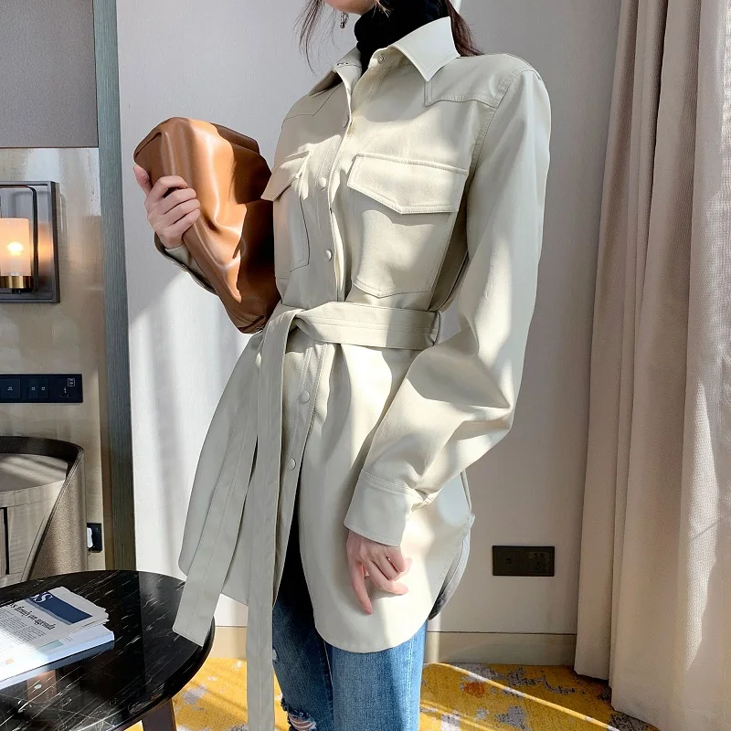 Женская модельная блузка с длинным рукавом топы отложным воротником рубашка