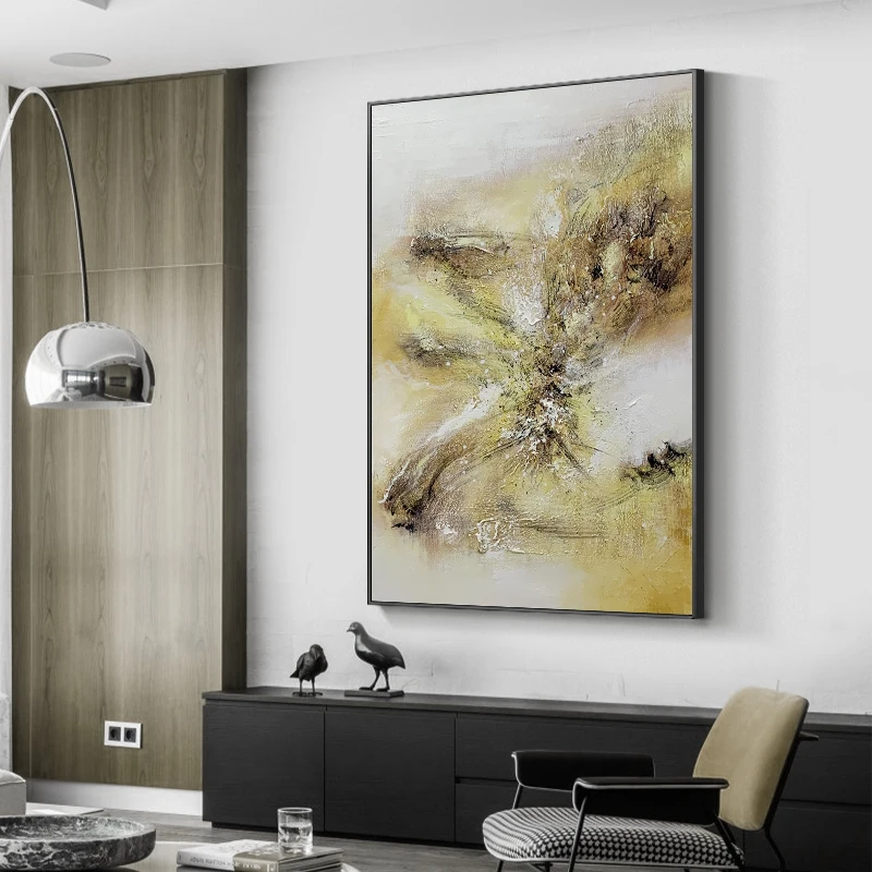 

Абстрактные подвесные вертикальные фрески для прихожей, американская плотная текстура, декоративная картина на холсте для кухни и офиса, ...