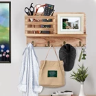 Настенная вешалка для полотенец, ключей, дверной подвесной декор, деревянный держатель для ключей, полка, коробка, вешалки для одежды, аксессуары для украшения дома, ванной комнаты