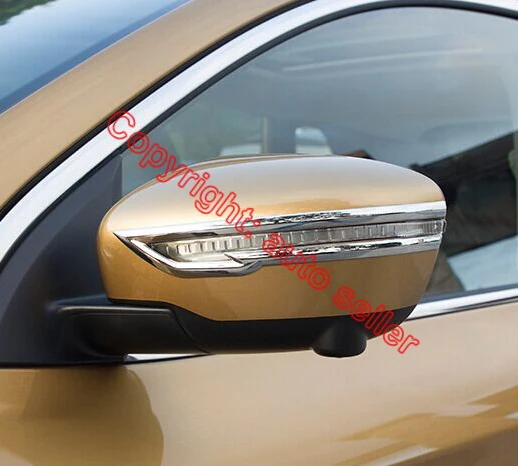 

For Nissan Qashqai J11 2014-2016 ABS Chrome Car Accessories Side Mirror Trim Rear View Molding