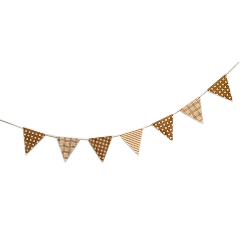 Лесными ресурсами деревянный баннеры Baby Shower украшения День рождения флаг день