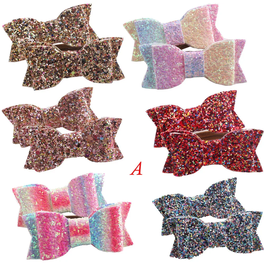 6 пар колец для волос с бантиком эластичная резинка маленьких девочек детские