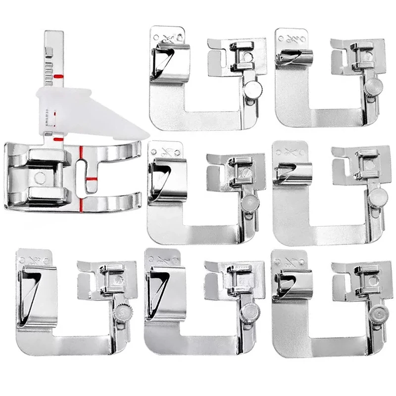 

Imzay 8PCS Sewing Machine Foot Set (7Pcs Sewing Machine Foot + 1Pcs Adjustable Presser Foot) For Many Types Home Sewing Machine