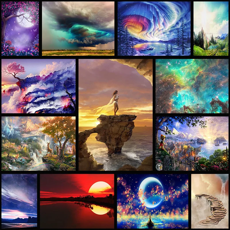 Домашний декор сделай сам 5D полноформатная Алмазная вышивка Ван Гога звездная