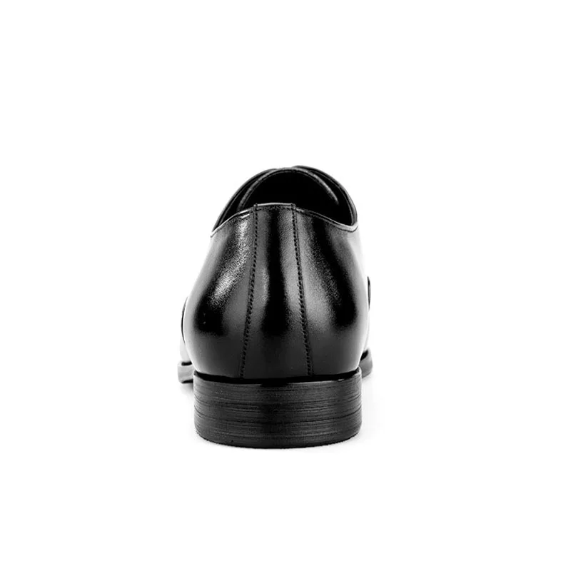 Мужские модельные туфли из натуральной кожи наивысшего качества цвет черный
