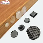 Дверные ограничители, самоклеящиеся резиновые задние бамперы для шкафа, силиконовые мебельные подушки, защитная фурнитура