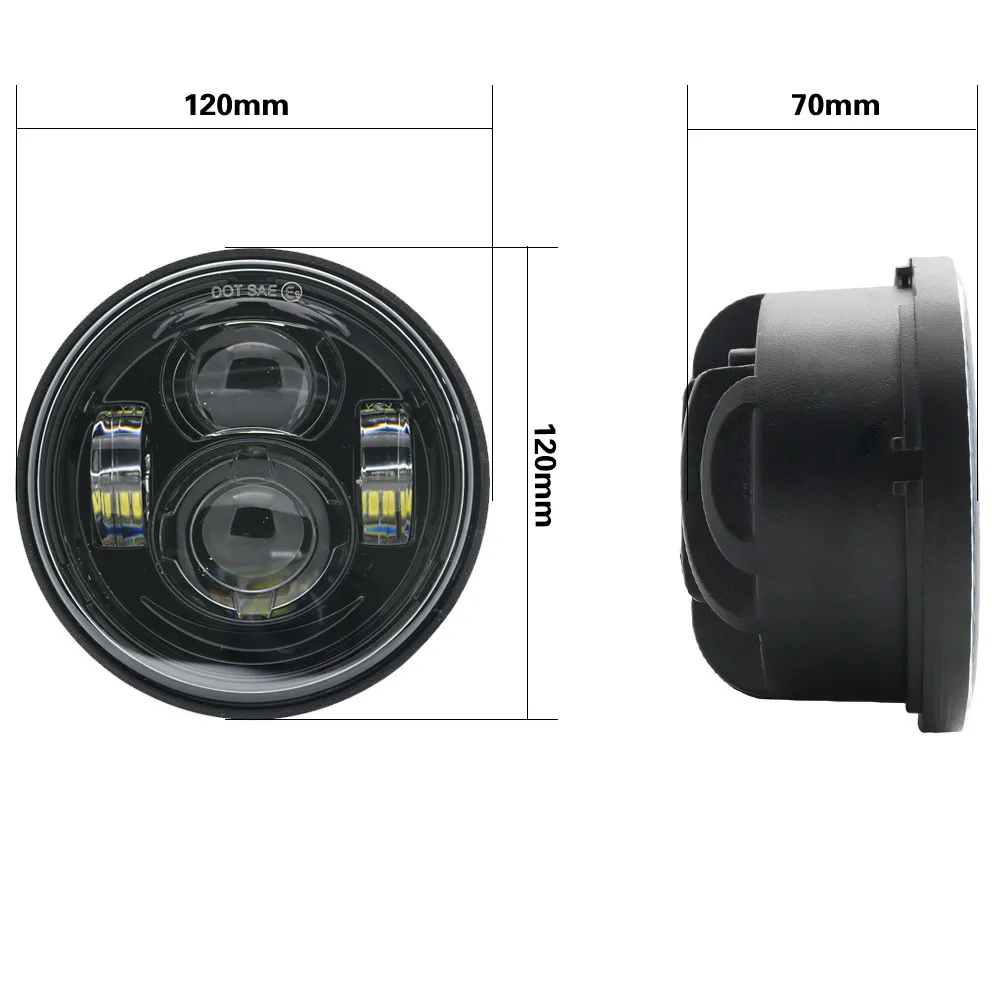 Фары головного света в стиле двигателя для Davidson Dyna Bob Black 4 65 дюйма FXDF Fatbob Led Motor