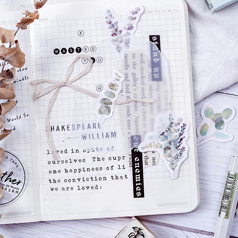 Печать канцелярские товары наклейки Бумага школьная украшения Горячая 45 шт./кор.