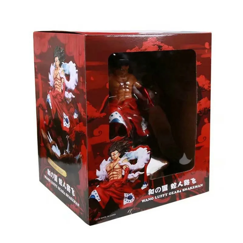 

ONE PIECE GK Monkey D Luffy Action Figure Gear4 Snakeman Land of Wano kimono Toys