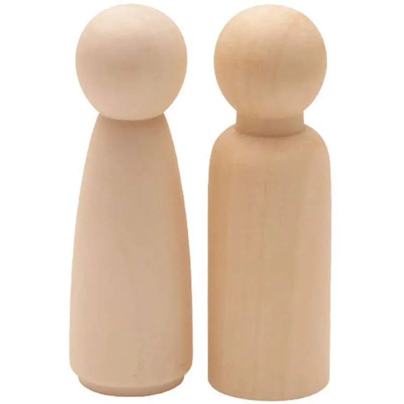 Деревянные колышки для кукол 100 шт. незаконченные классические папы деревянных