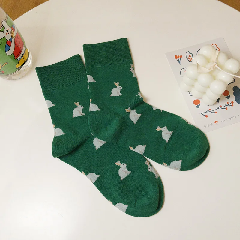 

2021 New Novelty Animal socks Cotton Casual Socks Warm Spring Women Streetwear Cute Funny Socks Happy Gift